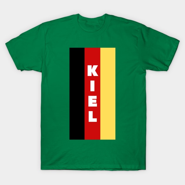 Kiel City in German Flag Vertical T-Shirt by aybe7elf